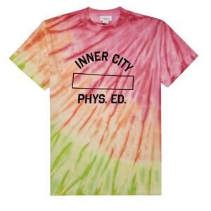NWT Honor The Gift HTG Physical Education Tee Tye-Die yellow/sunset, Medium